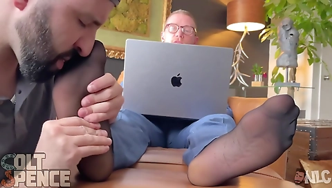 Mature officer romeo in the babysittersy and textbook