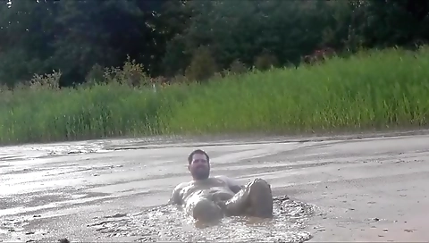 Hot asian chick masturbates in her black stockings