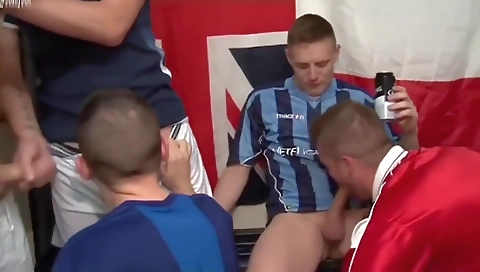 Hot blonde fucked and swallows cum