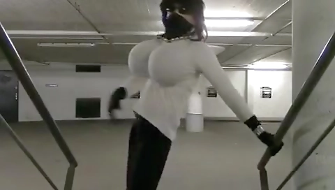 Sporty girl's tight ass gets pounded