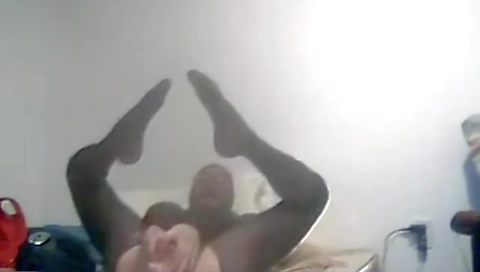 Sexy black girl with perfect body