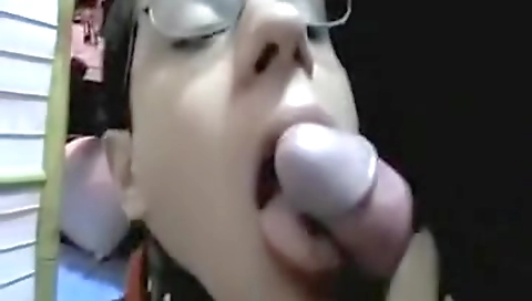 Sexy girl fucked on a dildo and friend