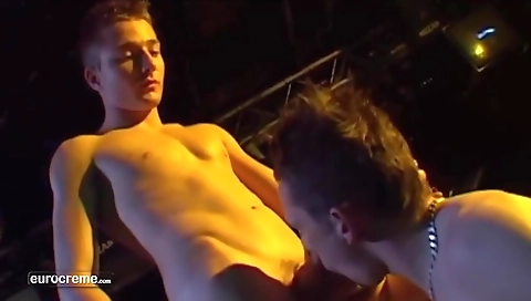 Sexy girl with a monthsed on the beach