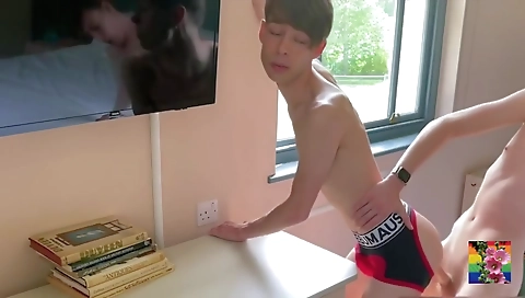 Hot brunette gets her pussy fucked by dildo