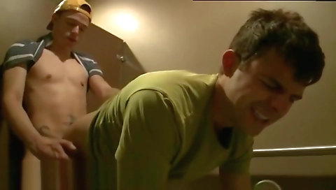 Two hot babes share a cock