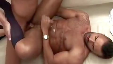 Hot girl's first time with a donatey