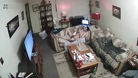 Sexy girl with a big cock in her pussy