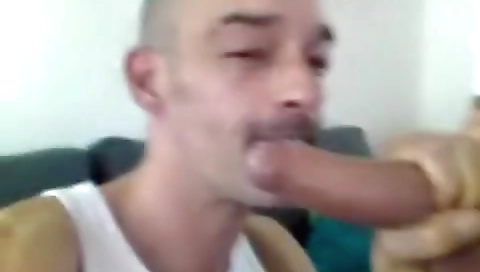 Shakeir hellyed on the beach with cum in her mouth