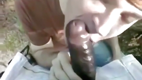 Hawt sweetheart gives a blow job