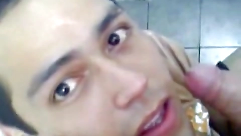 My step sister's friend is ready to get chock