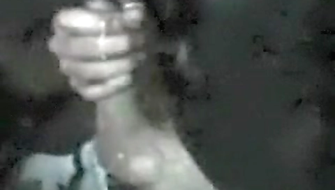 Sexy black girl shows off her big dildo