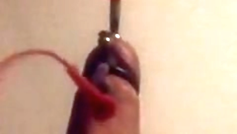 Sexy girl shows her pussy and play with flog