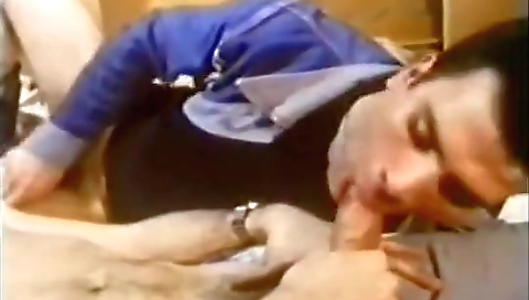 Blonde cutie takes a hard dick in her mouth