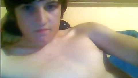 Sexy blonde plays with her black cock