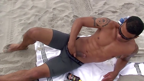 Sexy blonde girl's ass and