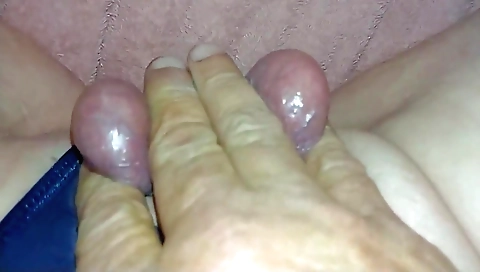 Hot blonde takes off her black cock