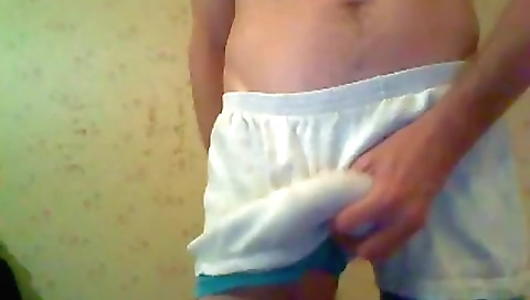 Sexy brunette hair with a dildo